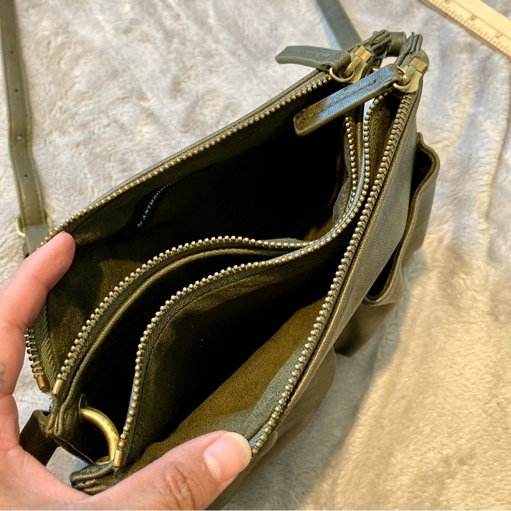 Anthropologie Olive Green Crossbody Bag - Picture 6 of 12